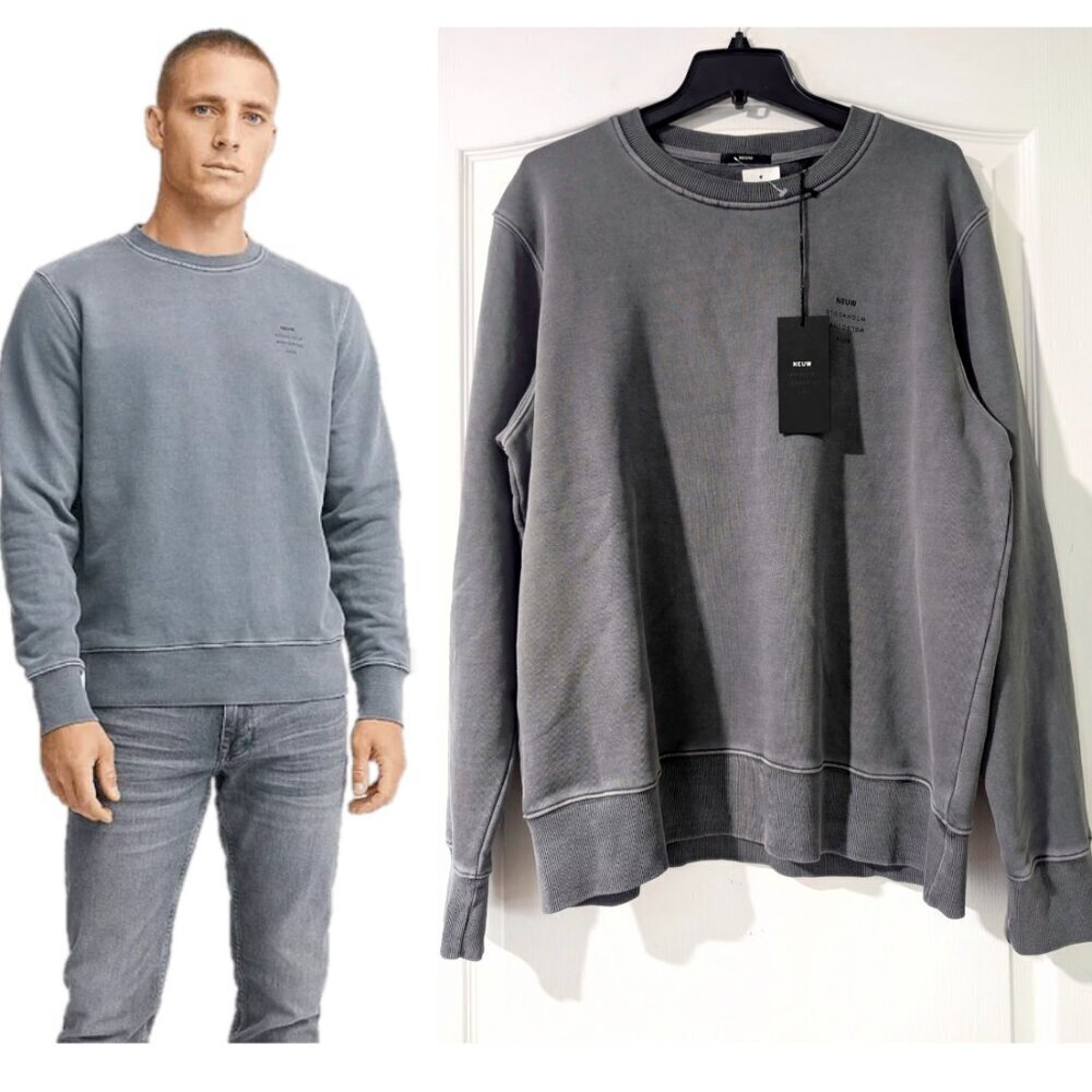 NWT NEUW | Neuw Graphic Logo Crew in Graphite